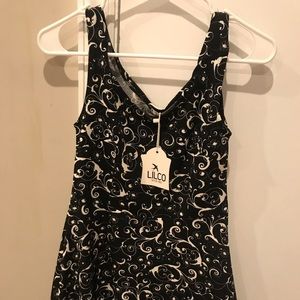 Black and white dress